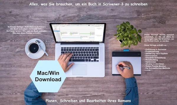 Schreibe ein Buch — Scrivener-Template (deutsch)
