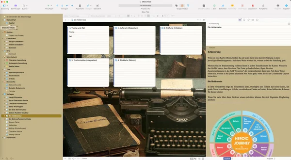 Schreibe ein Buch — Scrivener-Template (deutsch) – Bild 3