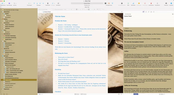 Schreibe ein Buch — Scrivener-Template (deutsch) – Bild 4